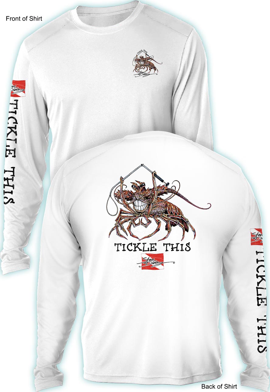 Tickle This Lobster- MEN'S LONG SLEEVE SUN PROTECTION SHIRT ᴜᴘꜰ-ᴛᴇᴇ